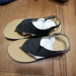 Black, Women's Sandals, Size 8
